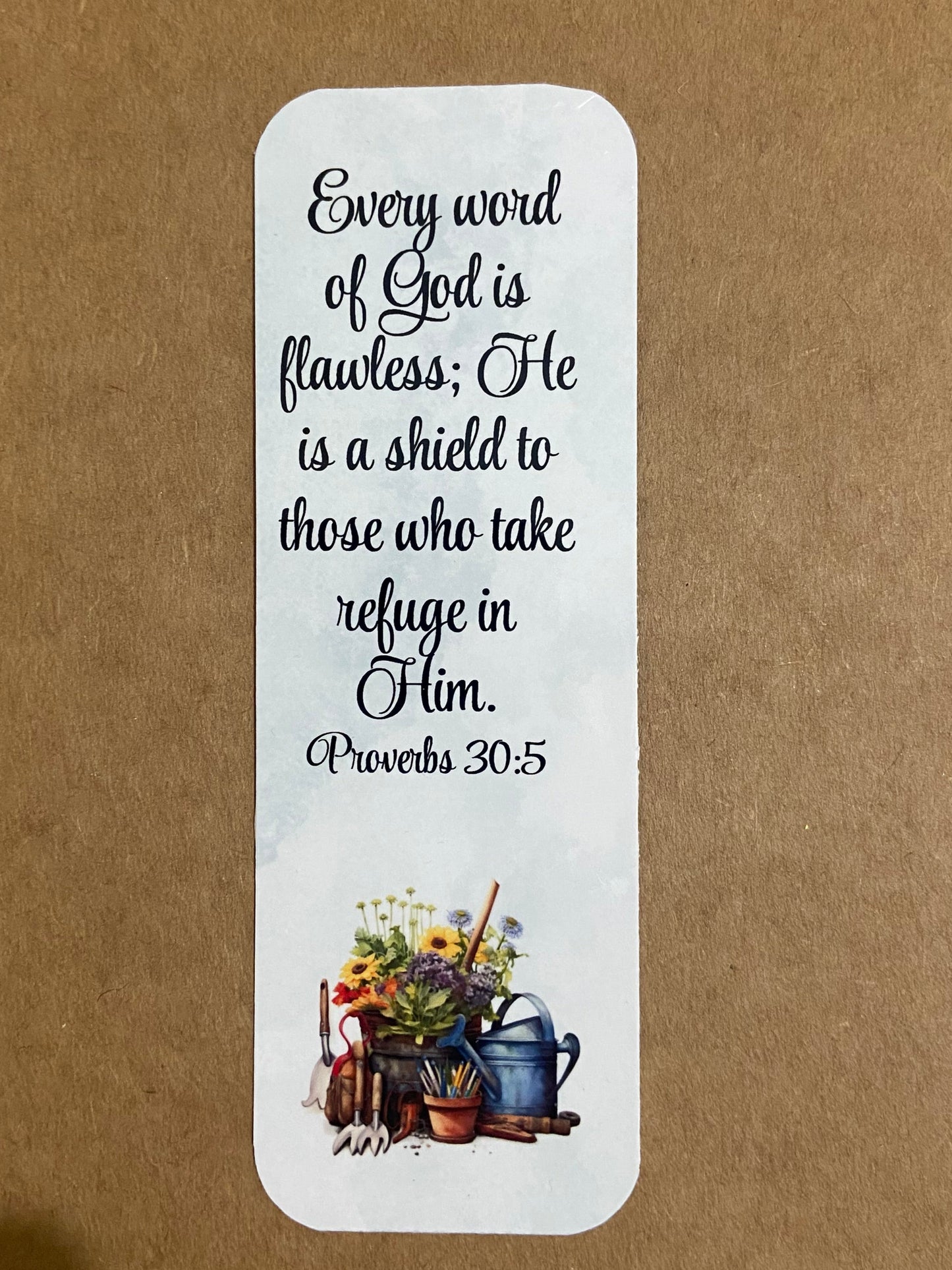 Laminated Bookmark- Every Word Of God Is Flawless Proverbs 30:5