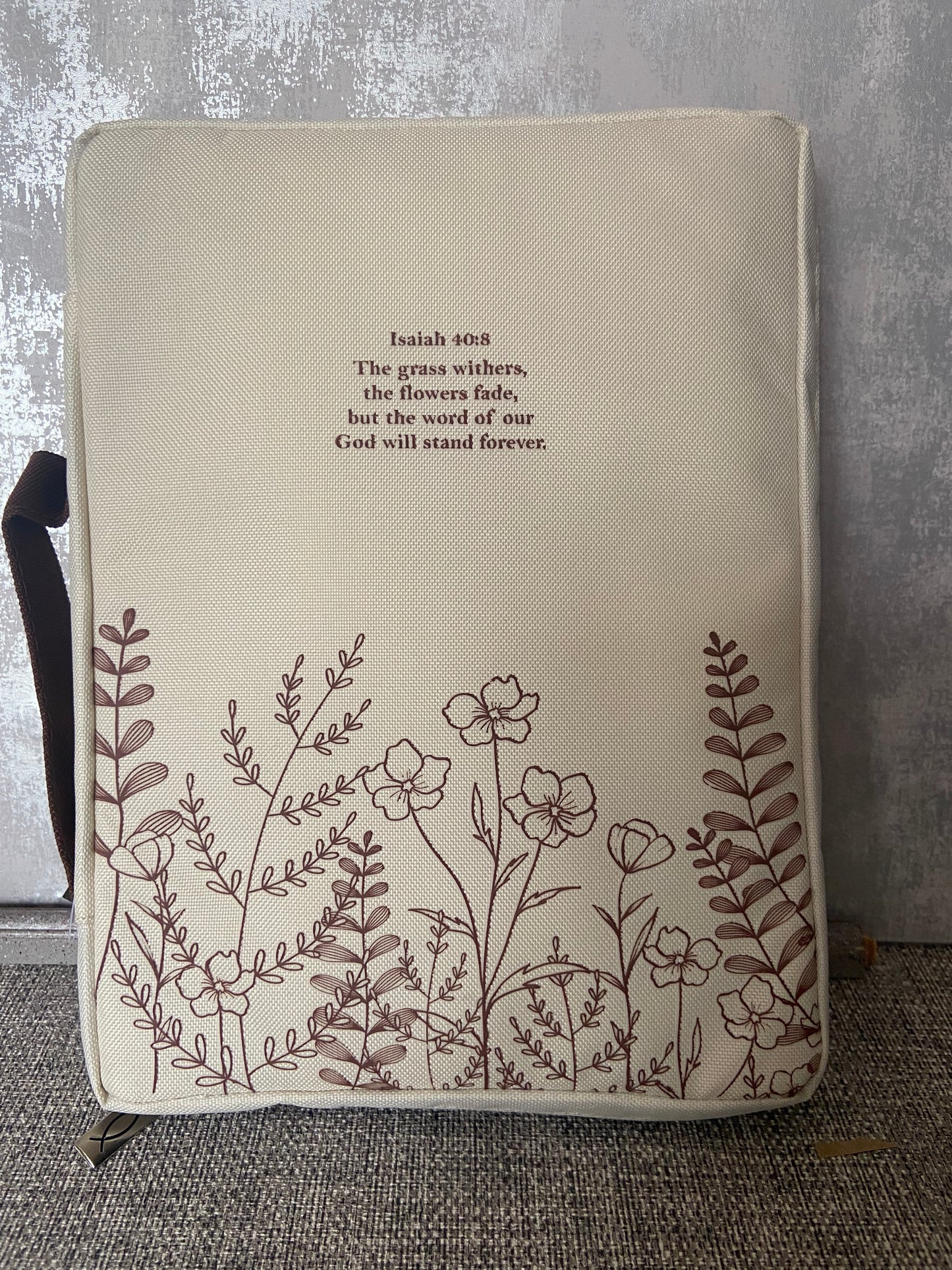 Large Bible Cover - The Word Of God Will Stand Forever Isaiah 40:8