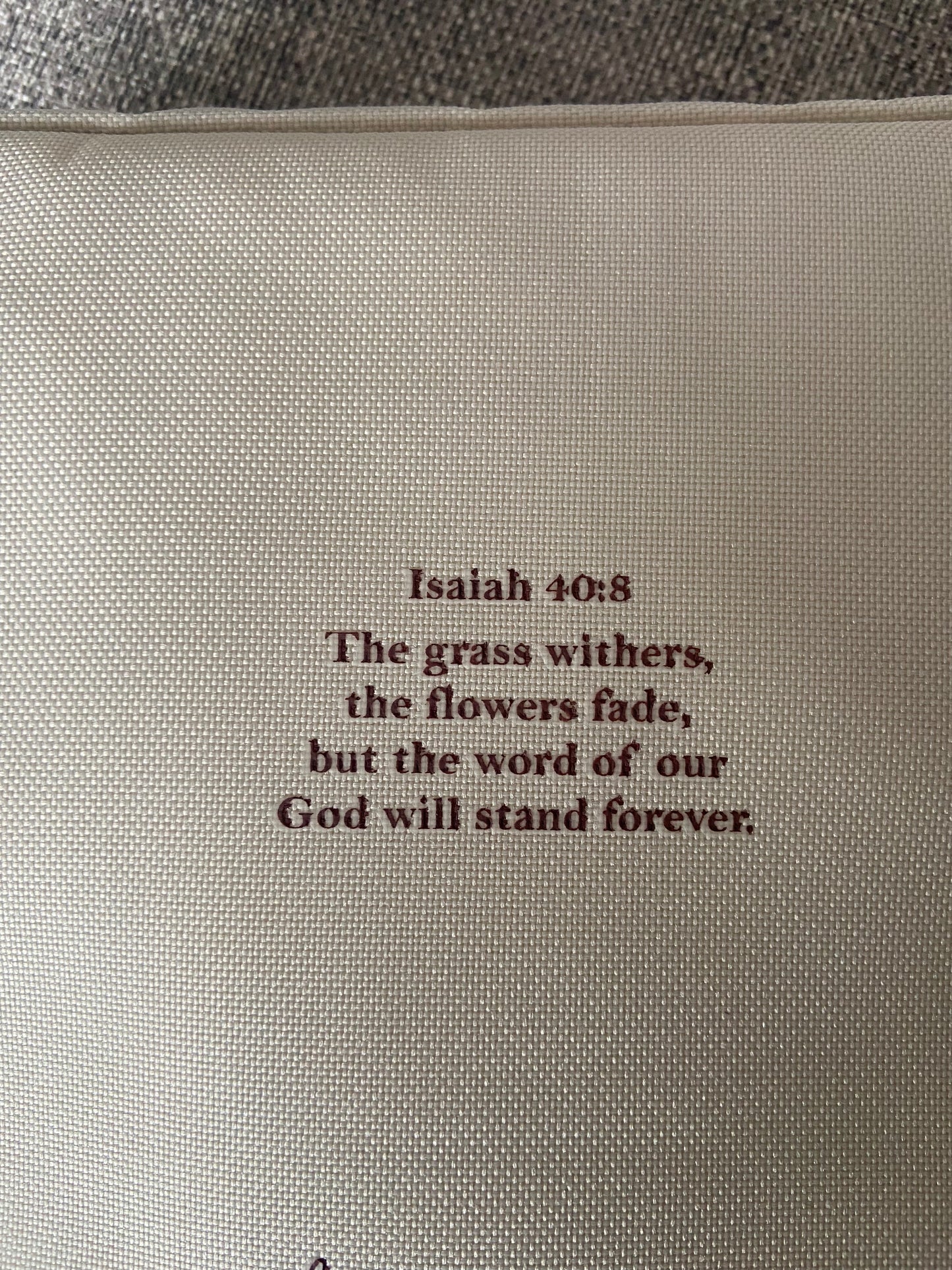 Large Bible Cover - The Word Of God Will Stand Forever Isaiah 40:8