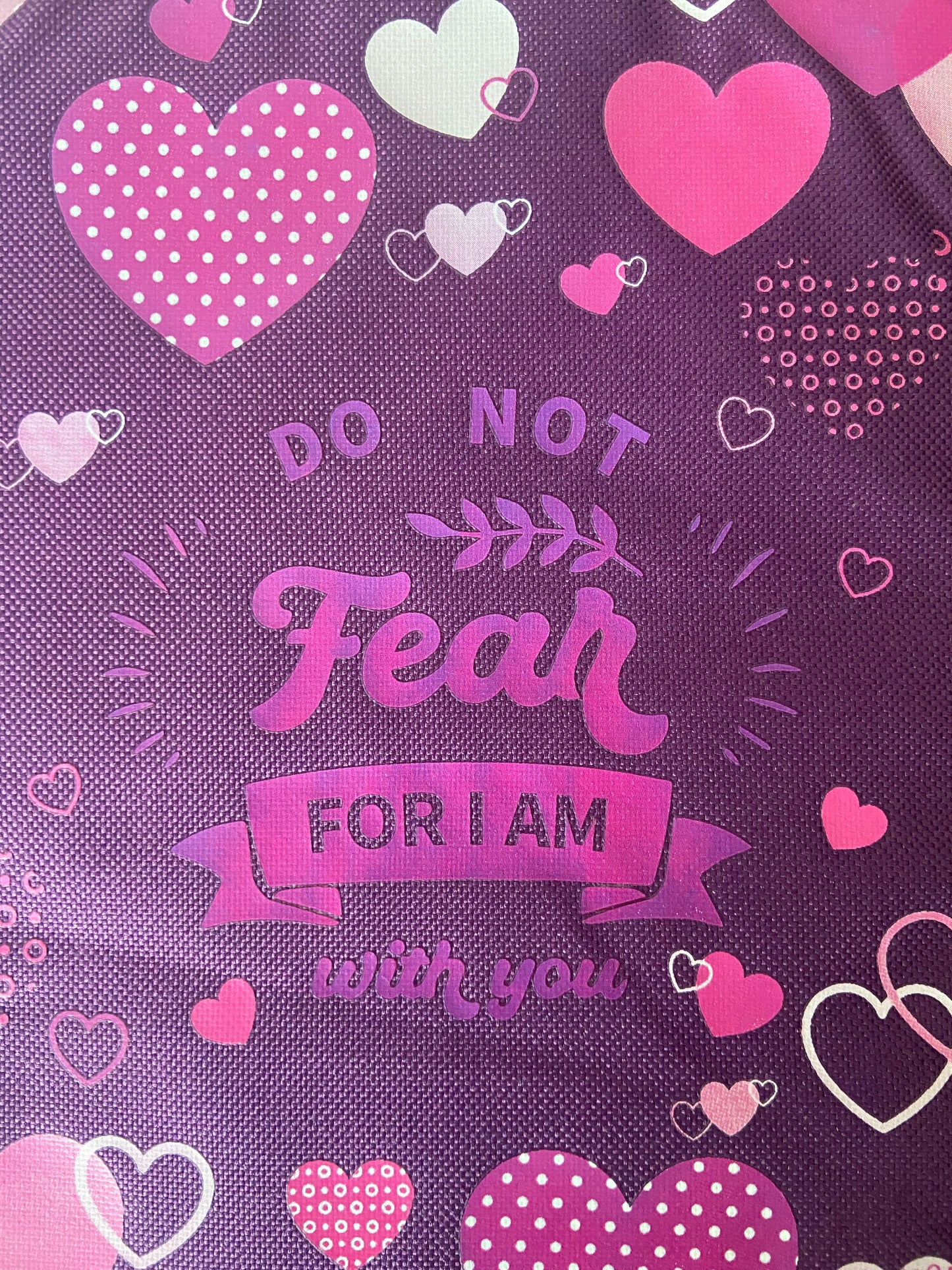 Large Bible Cover - Do Not Fear For I Am With You