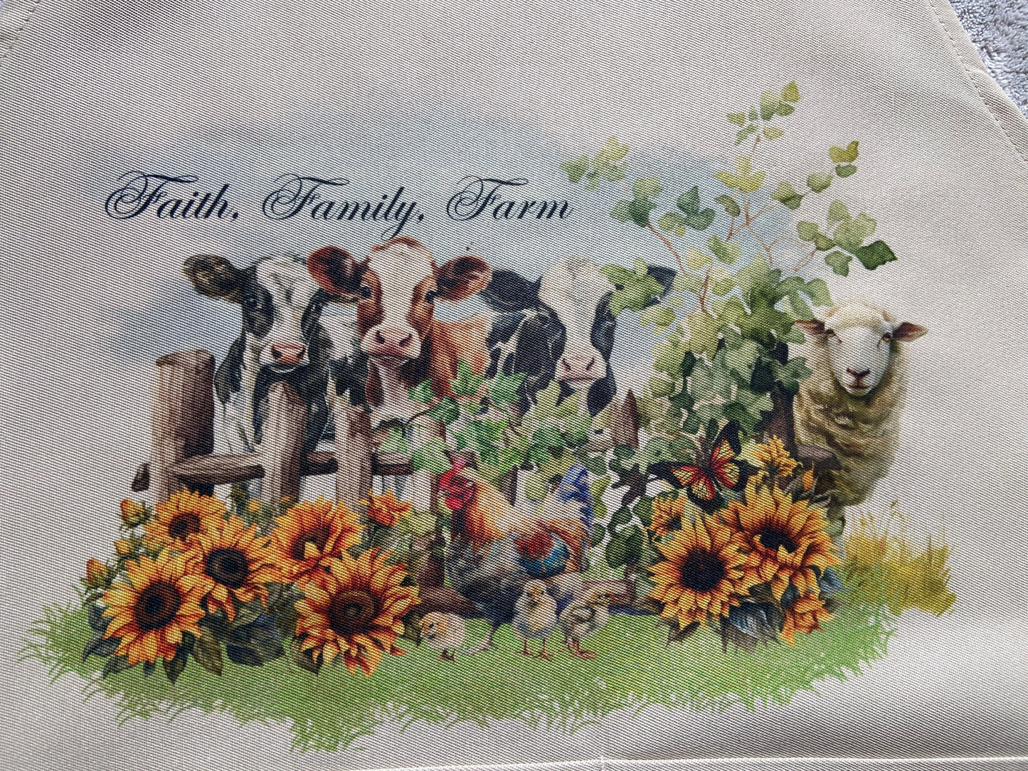 Adult Apron - Farm Animals