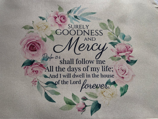 Adult Apron - Surely Goodness & Mercy Psalm 23:6