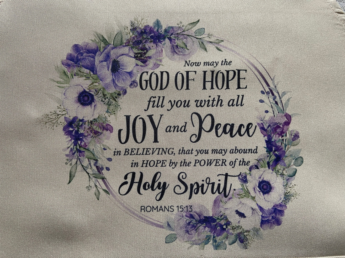 Adult Apron - Now The God of Hope Fill You With All Joy Romans 15:13