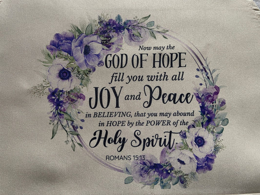 Adult Apron - Now The God of Hope Fill You With All Joy Romans 15:13