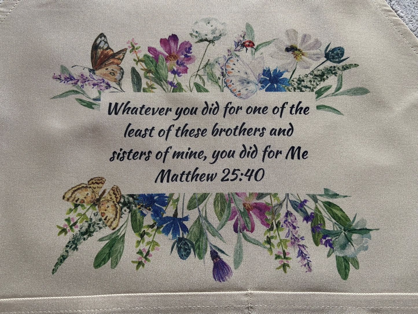 Adult Apron - Whatever You Did For The Least Of These You Did For Me Matthew 25:40