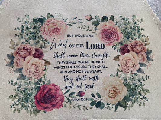 Adult Apron -But Those Who Wait On The Lord Shall Renew Their Strength Isaiah 40:31