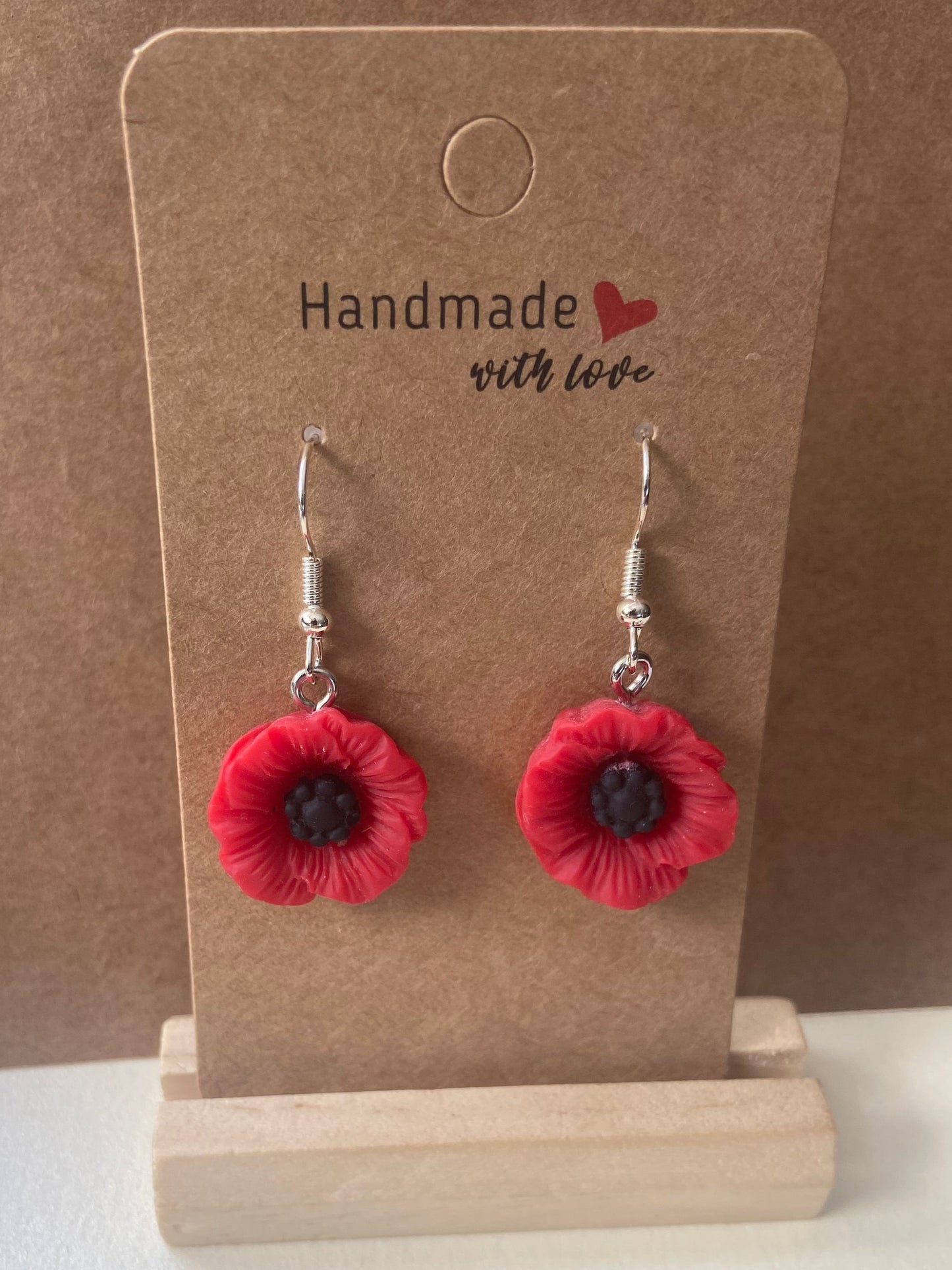 Poppy Dangle Silver Earring