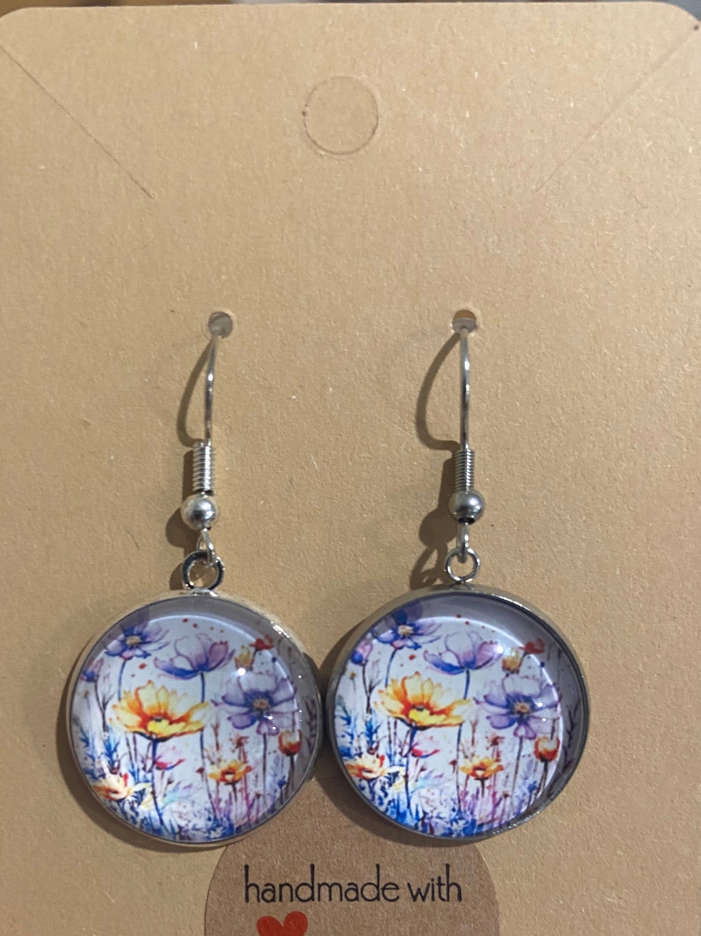 Dazzling & beautiful large wildflower pendant & Earring Set