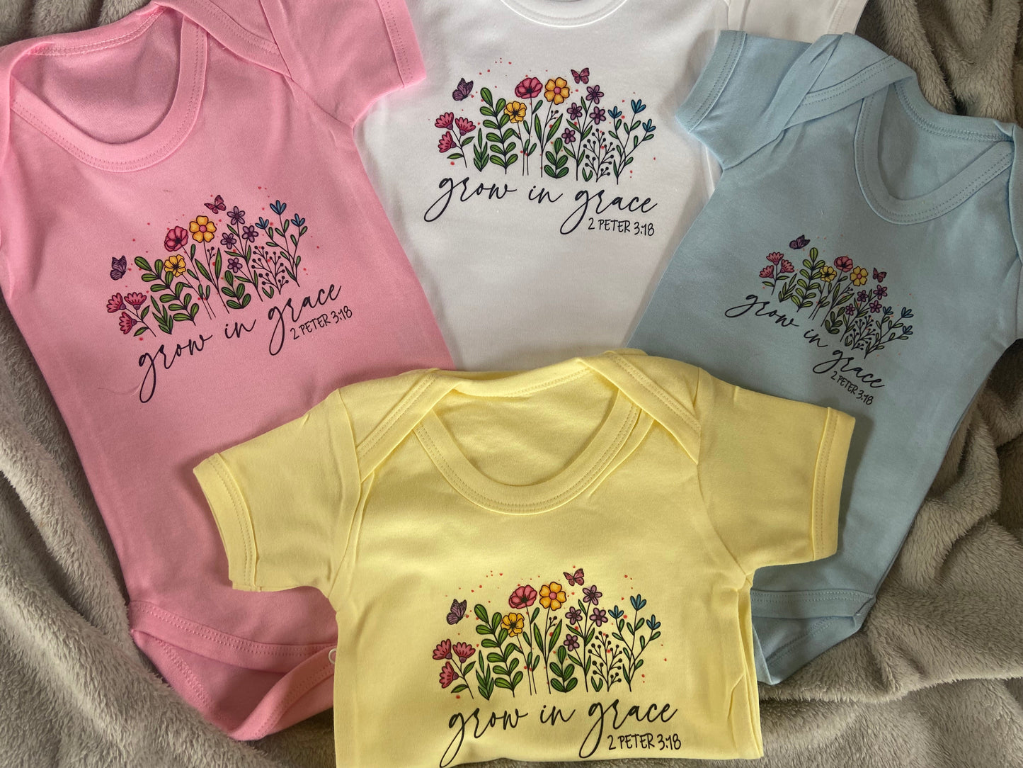 100% Cotton Soft Baby Vest - Grow In Grace