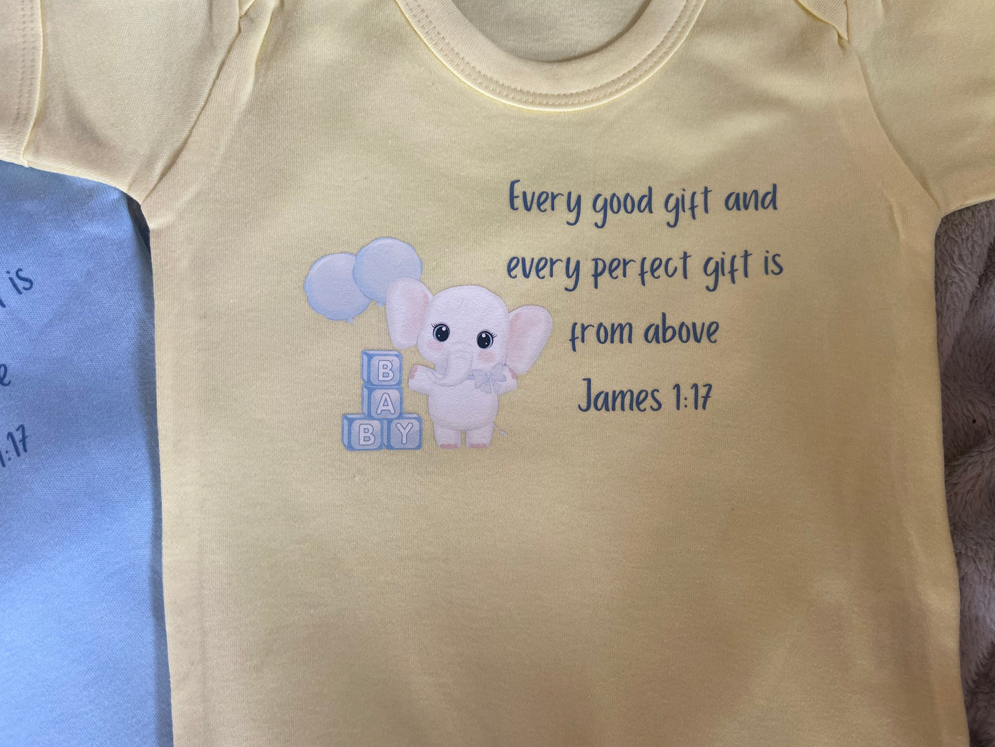 100% Cotton Soft Baby Vest - Every Good Gift & Every Perfect Gift is From Above James 1:17