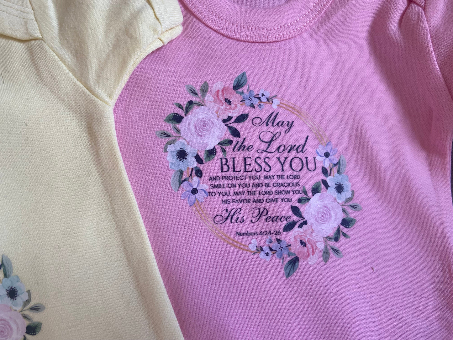 100% Cotton Soft Baby Vest - May The Lord Bless You & Keep You