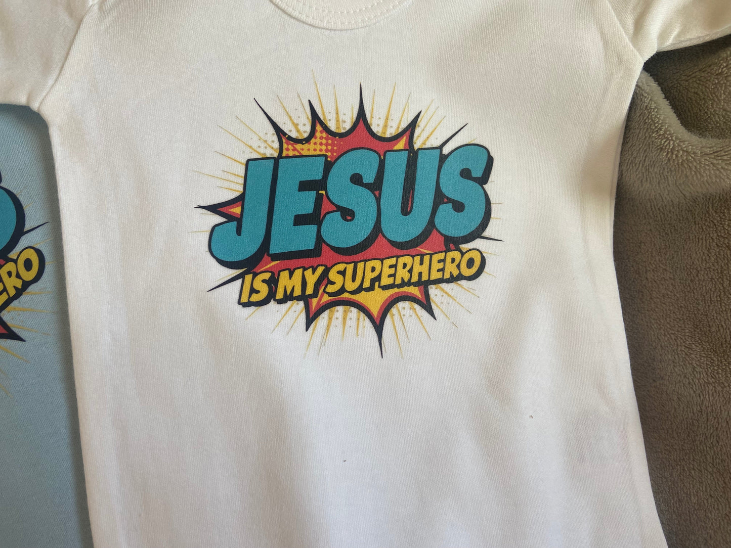 100% Cotton Soft Baby Vest - Jesus Is My Superhero