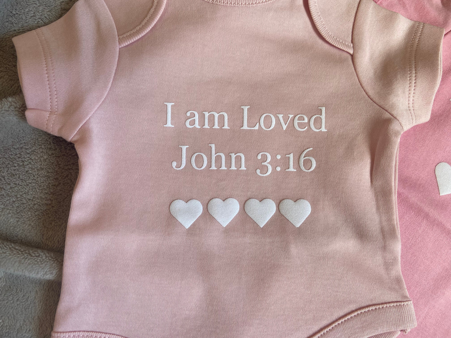 100% Cotton Soft Baby Vest - I Am loved John 3:16
