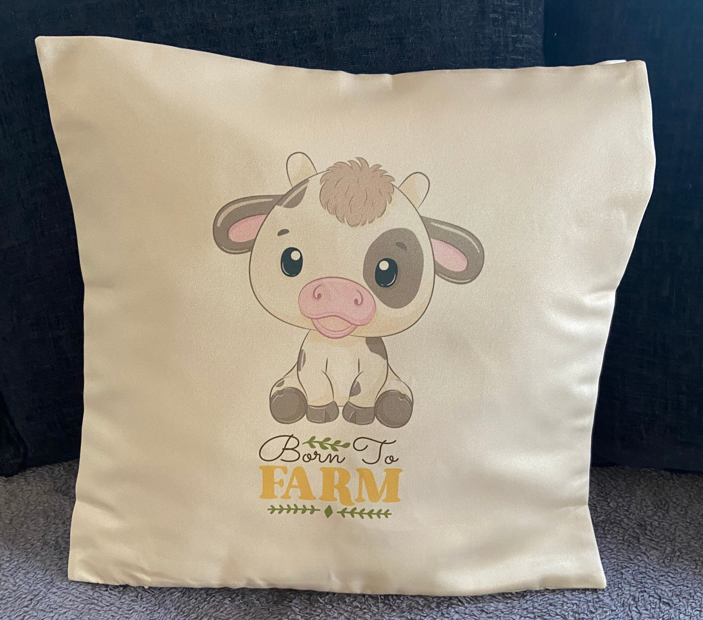 Cushion Cover 45x45cm Born To Farm