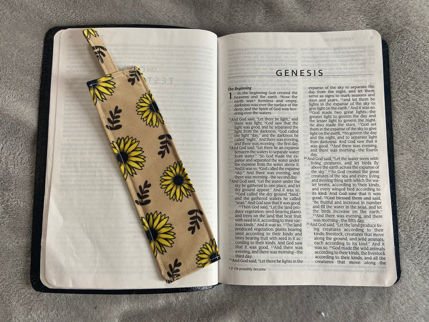Fabric Bookmarks - Sunflower Splash