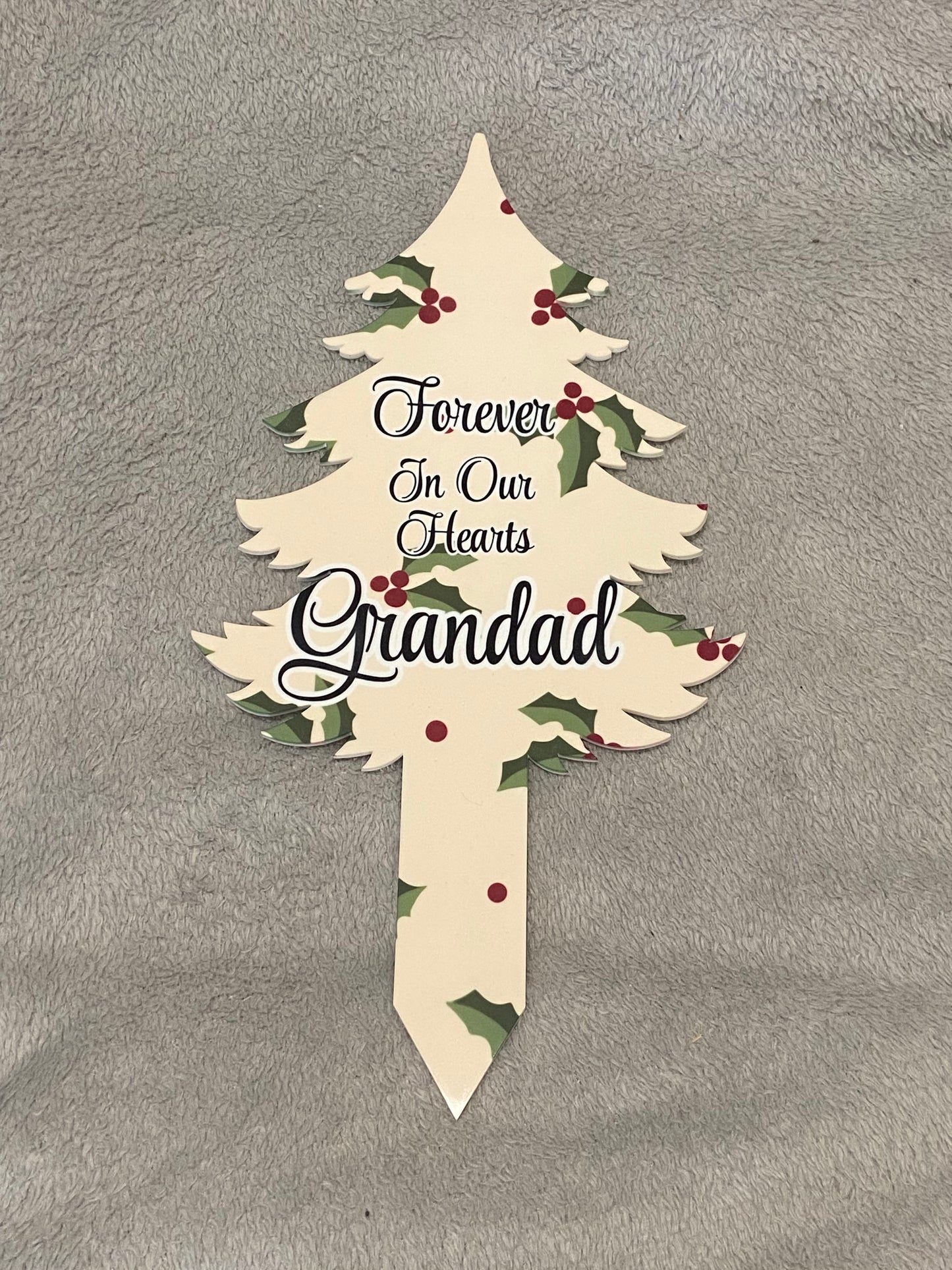 CHRISTmas Grave Marker - Grandad