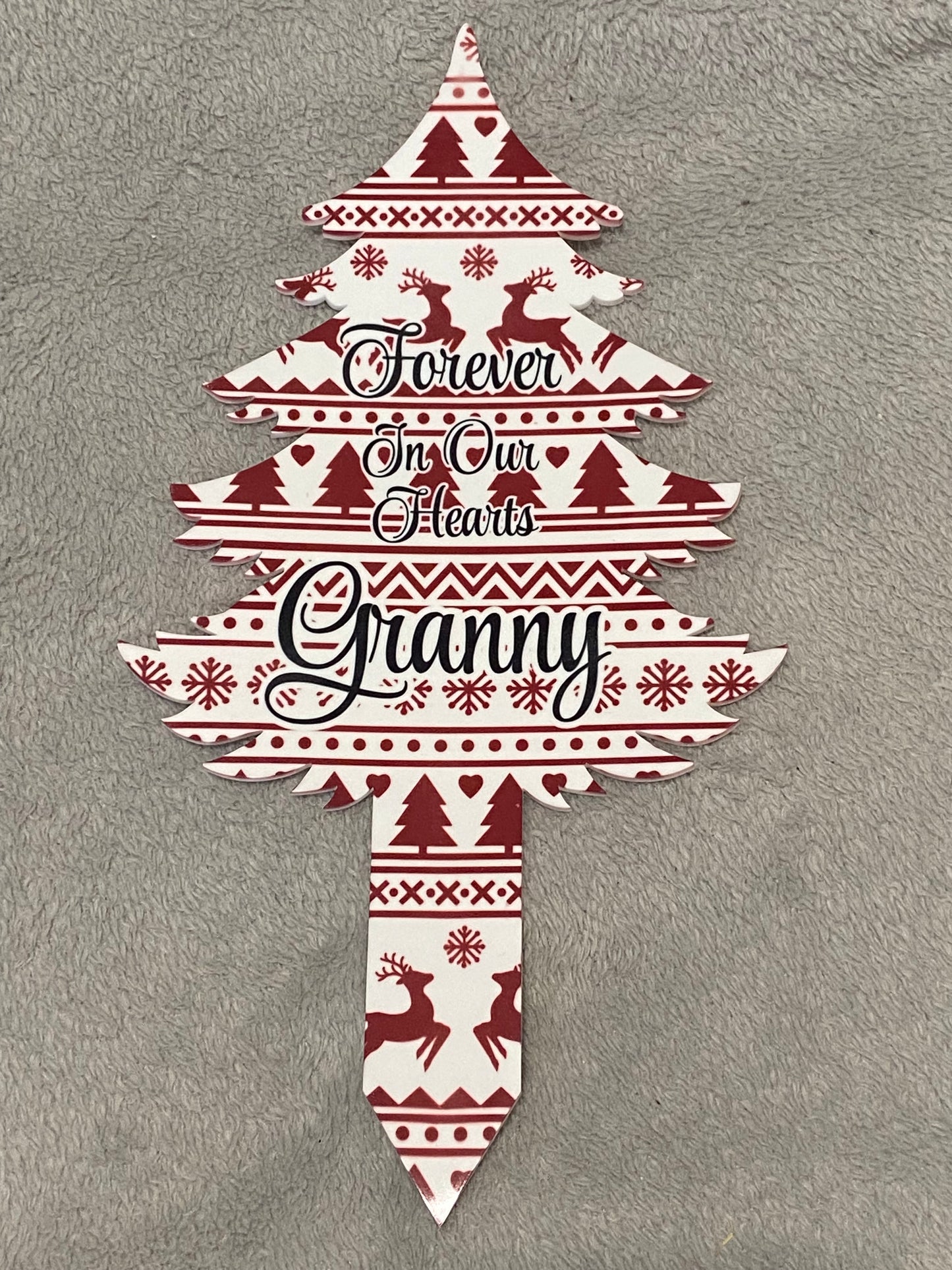 CHRISTmas Grave Marker - Granny