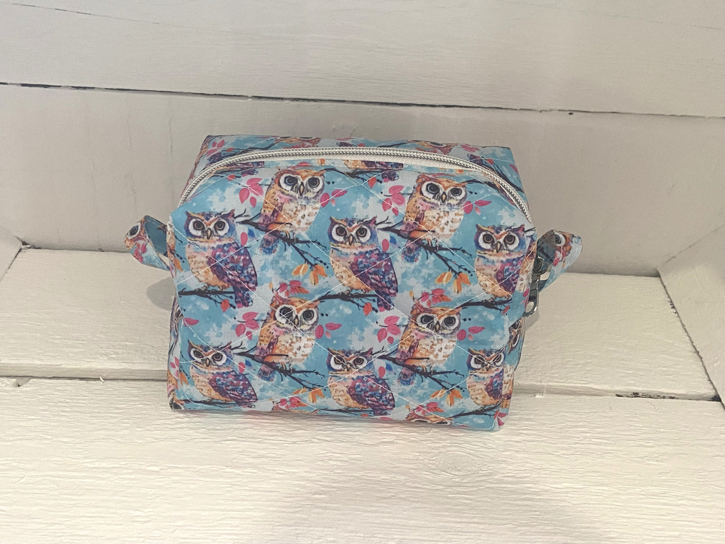 Quilted Boxy Pouch - Medium - Owl