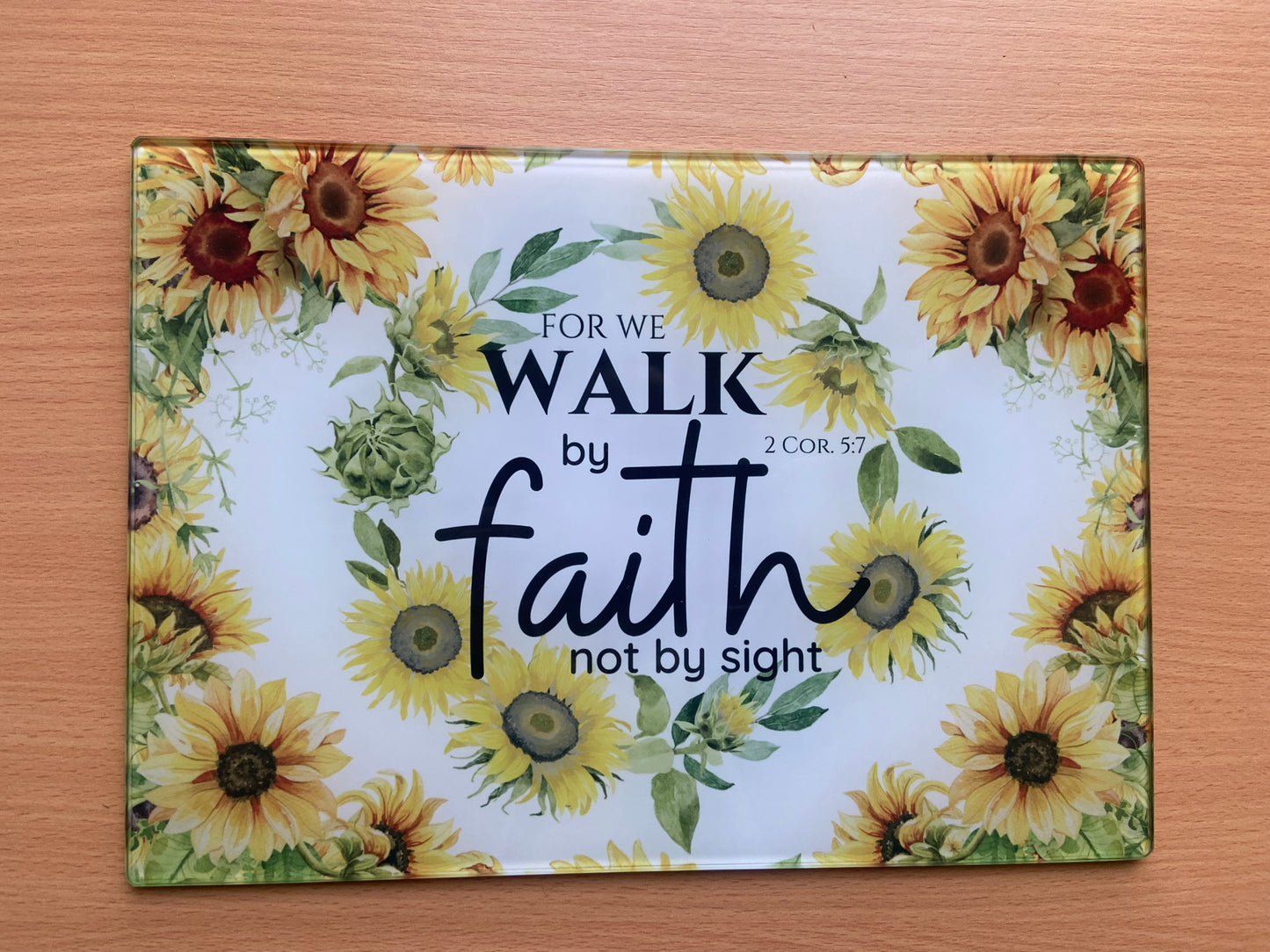 Medium Rectange Chopping Boards - 20x27.5cm Heat Resistant - Walk by Faith