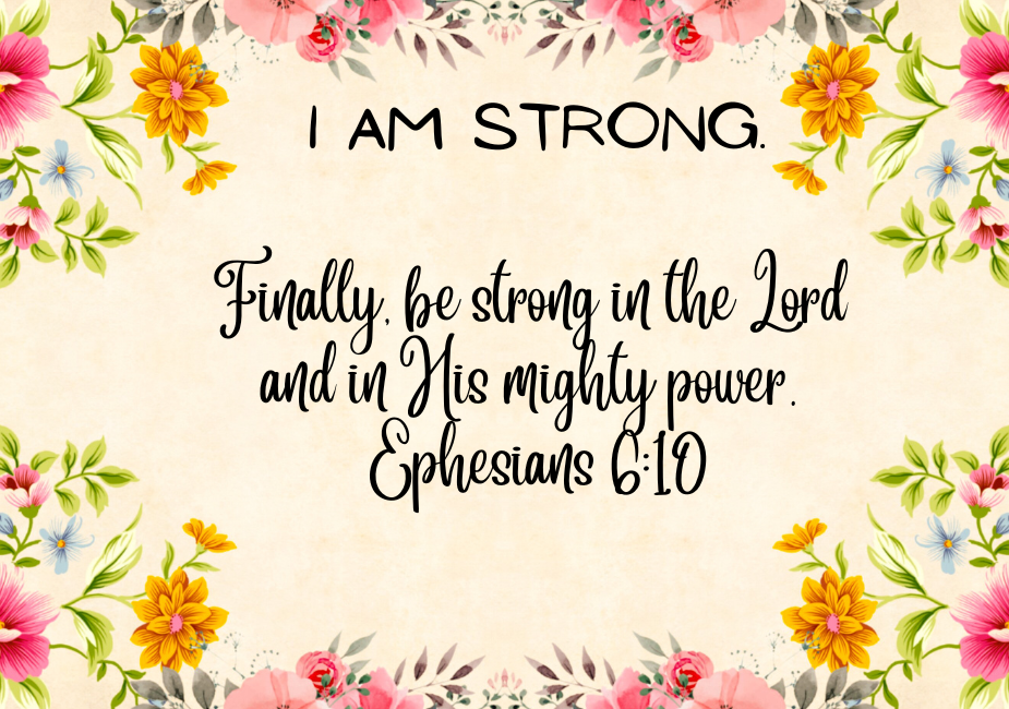 30 Bible Affirmation Cards Floral Style
