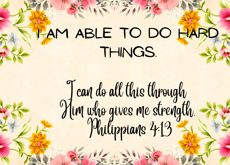 30 Bible Affirmation Cards Floral Style