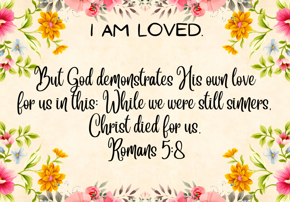 30 Bible Affirmation Cards Floral Style