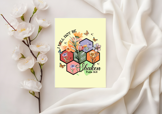 Scripture Card - Psalm 16:8 I Will Not Be Shaken