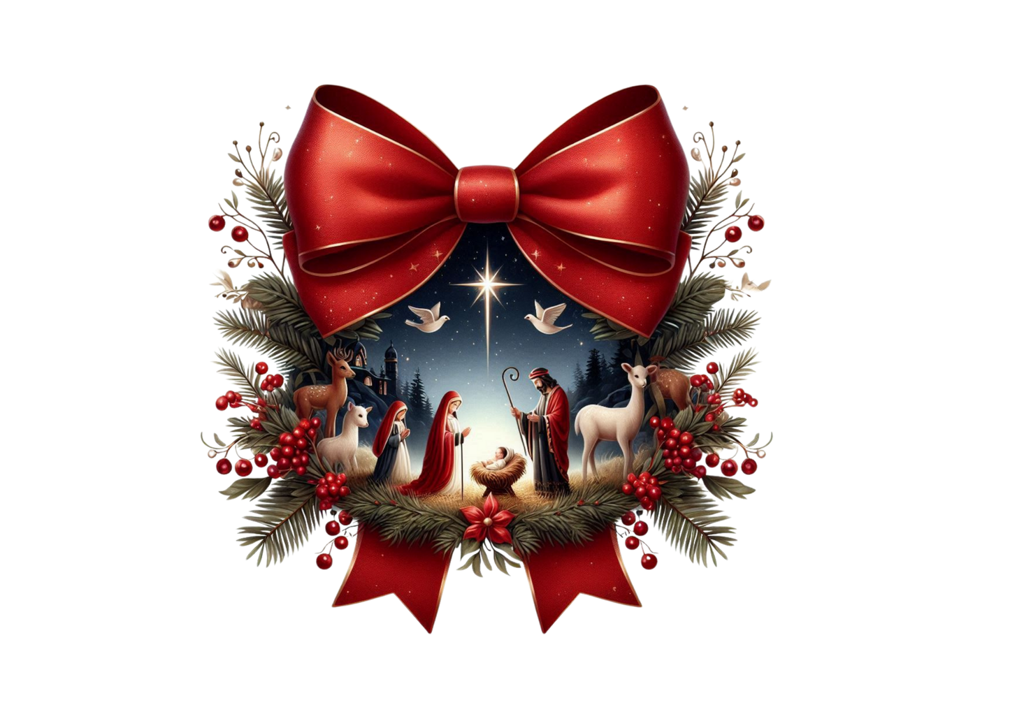 Personalised Name Extra Large Burlap Christmas Sacks - Choice of Image