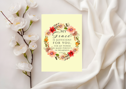 Scripture Card - 2 Corinthians 12:9 My grace is sufficient for you....