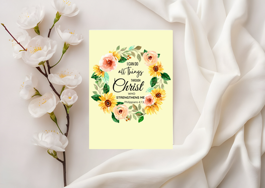 Scripture Card - Philippians 4:13 - I can do all things