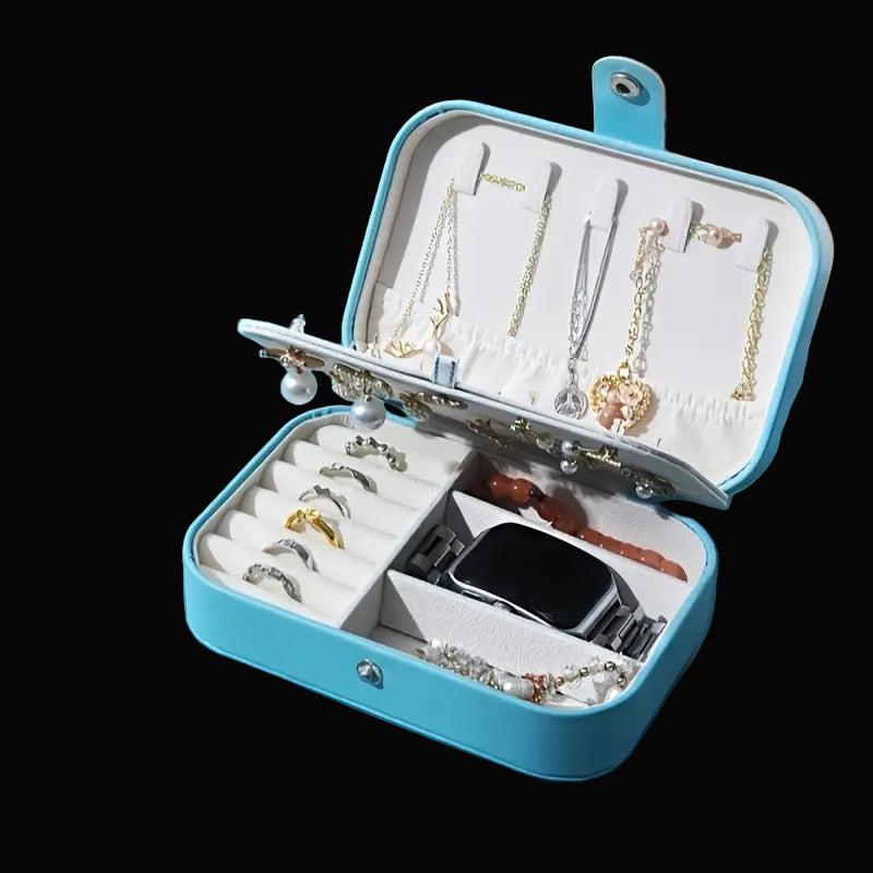Cyan Large Travel Jewellery Box - For I Know The Plans I Have For You Jeremiah 29:11