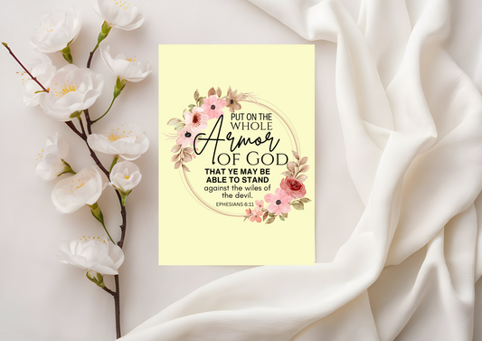 Scripture Card - Ephesians 6:11 - Armor Of God