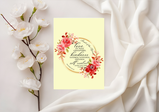 Scripture Card - Fruit of The Spirit - Galations 5:22-23