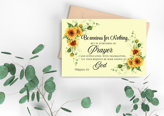 Scripture Card -  Do not be anxious about anything...Philippians 4:6