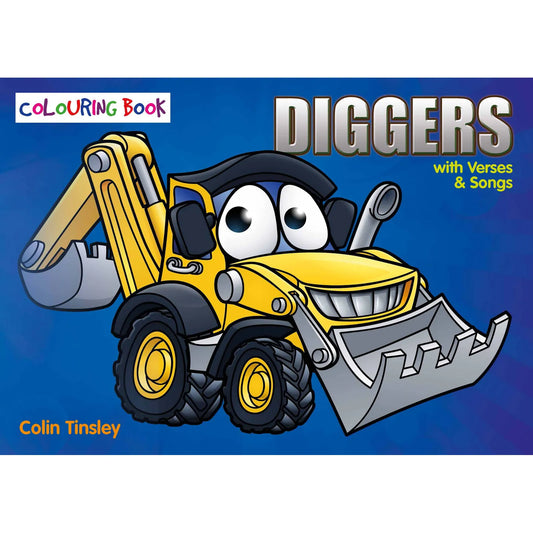 Diggers Colouring Book - Author Colin Tinsley