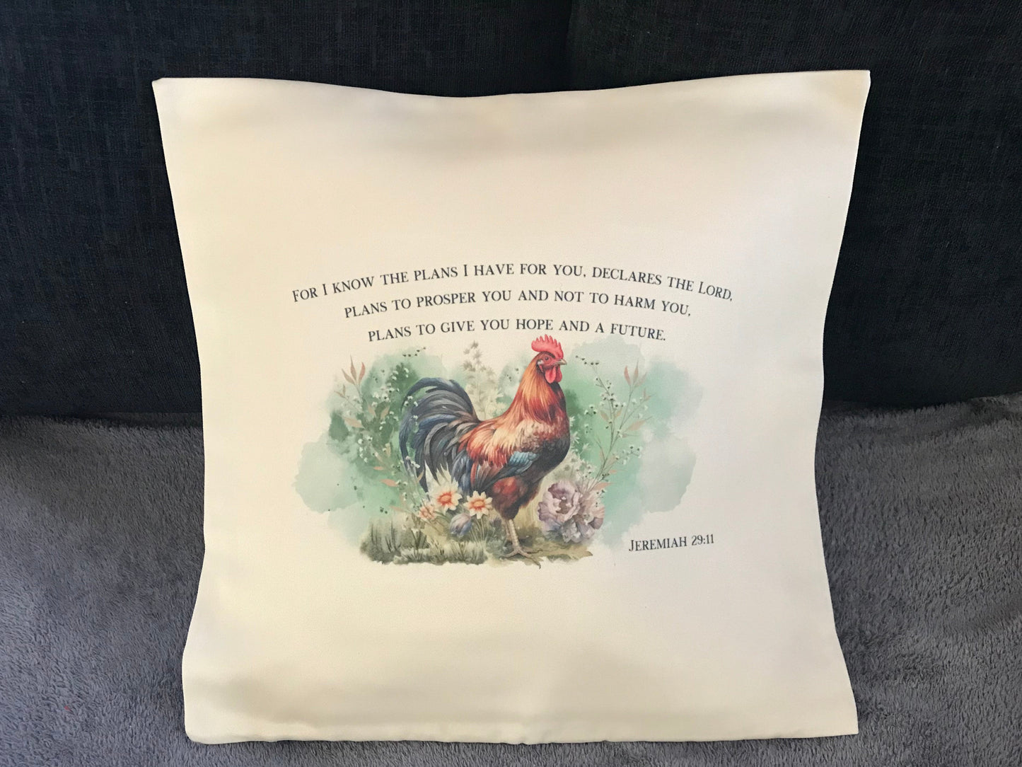 Cushion Cover 45x45cm For I Know The Plans I Have For You Jeremiah 29:11