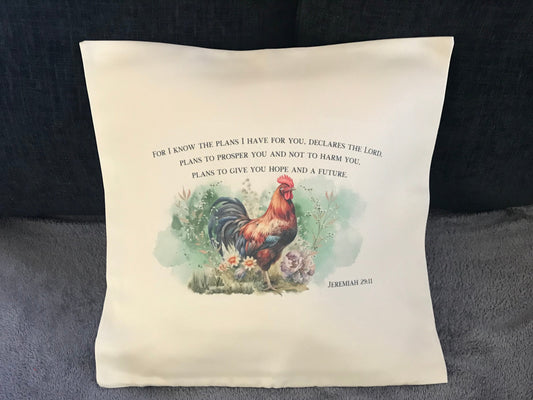Cushion Cover 45x45cm For I Know The Plans I Have For You Jeremiah 29:11