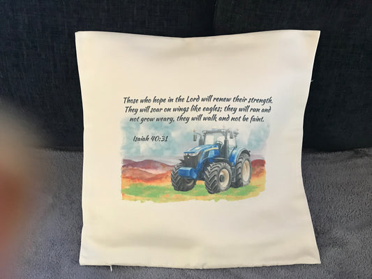 Cushion Cover 45x45cm Those Who Hope In The Lord Isaiah 40:31