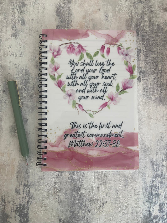 Notebook A5 You Shall Love The Lord Your God Matthew 22:37-38