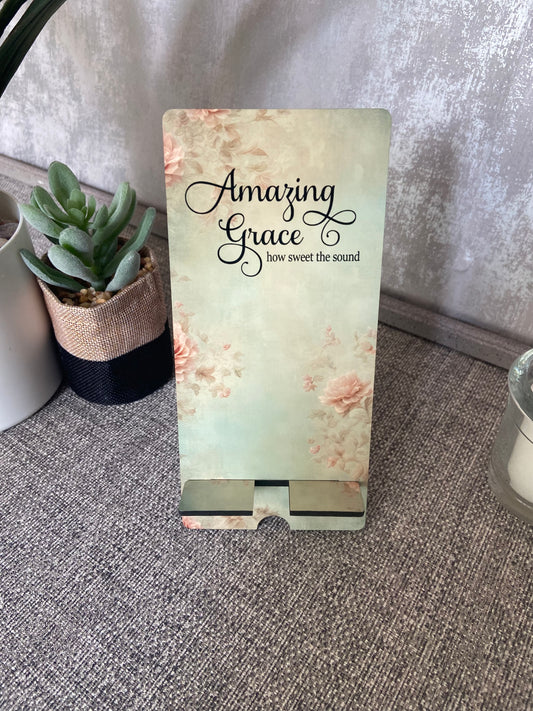 Mobile Phone Stand MDF - Amazing Grace