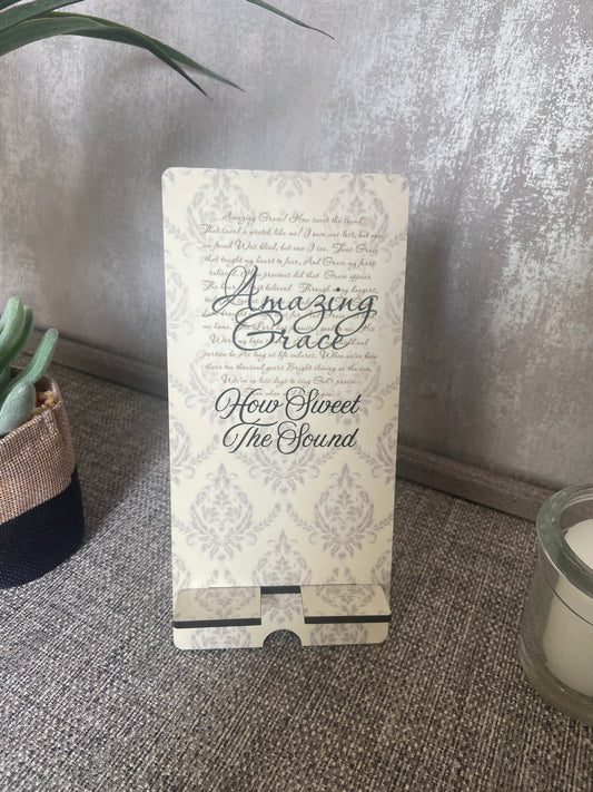 Mobile Phone Stand MDF - Amazing Grace
