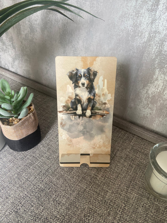 Mobile Phone Stand MDF - Dog