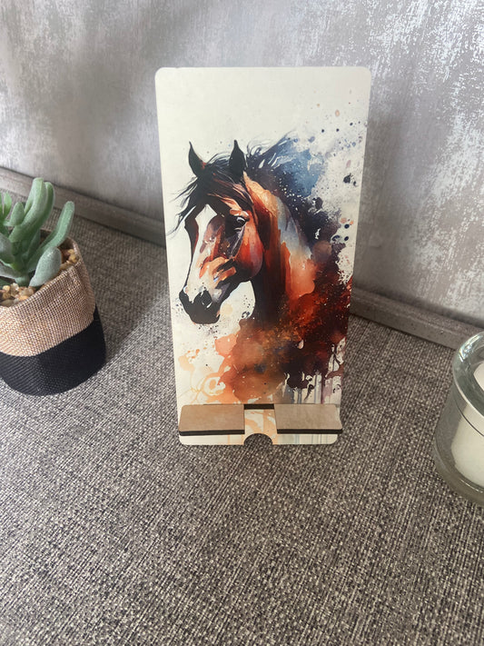 Mobile Phone Stand MDF - Horse