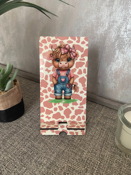 Mobile Phone Stand MDF - Farm Girl