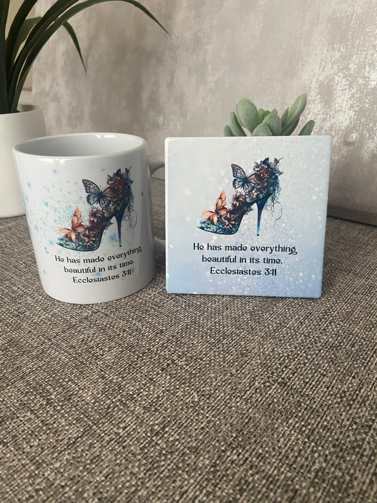 He Has Made Everything Beautiful Ecc 3:11 Mug & Coaster Set