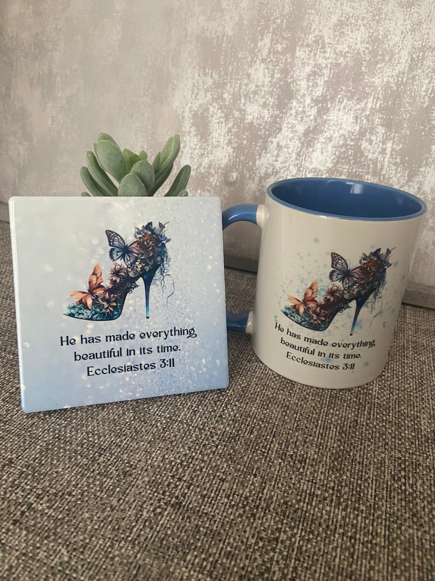 He Has Made Everything Beautiful Ecc 3:11 Mug & Coaster Set