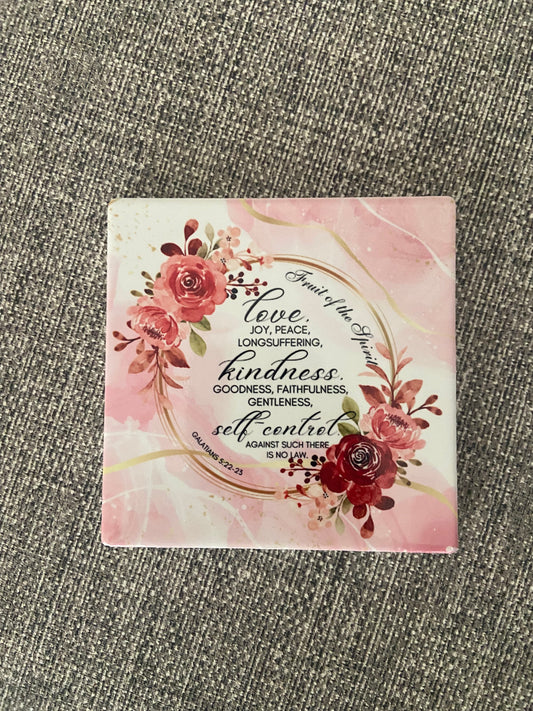 Fruit of The Spirit Galations 5:22-23 Single Coaster