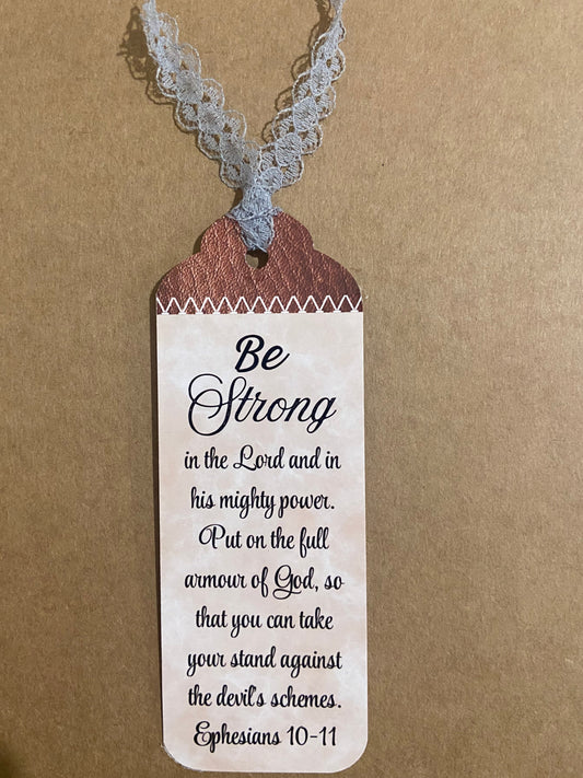 Laminated Bookmark - Be Strong In The Lord Ephesians 10-11