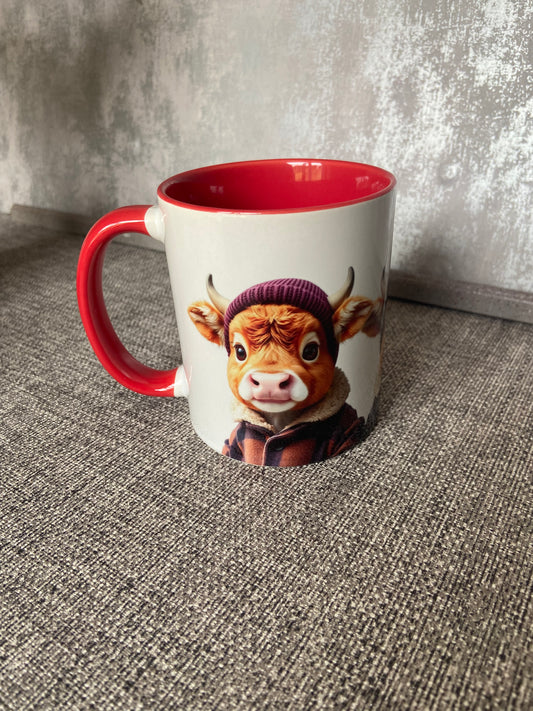 Highland Cows Single Ceramic Mug
