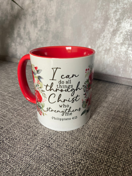I Can Do All Things Through Christ Philippians 4:13 Single Ceramic Mug